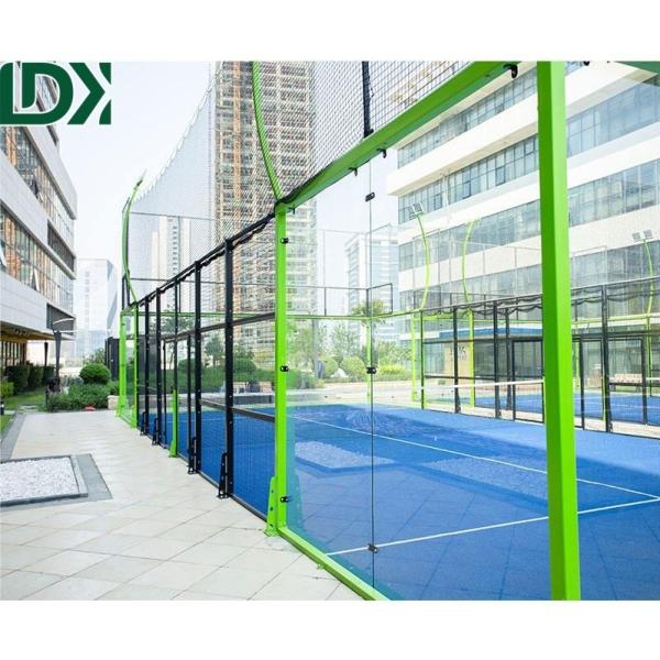 Professional Grade Glass Fenced Padel Court With Tempered Glass Fencing And Steel Mesh