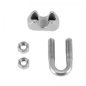 Quality Stainless Steel Drop Forged Italian Type Wire Rope Clips Boat Essential Polish Finish wholesale