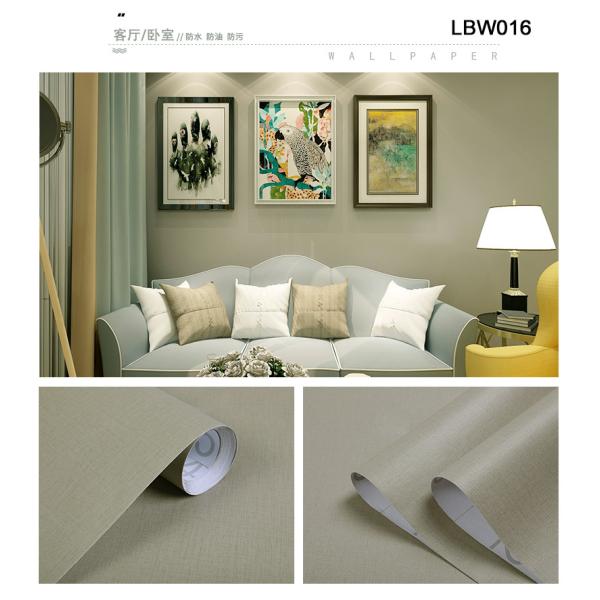 0.16-0.18mm Thickness Modern Pink PVC Vinyl Wallpaper Self-Adhesive Embossed Wall Film for Home Decor Hotel Renovation