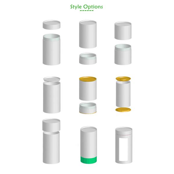 Glossy Lamination Custom Clothing Packaging Boxes Cardboard Cylinder Tubes