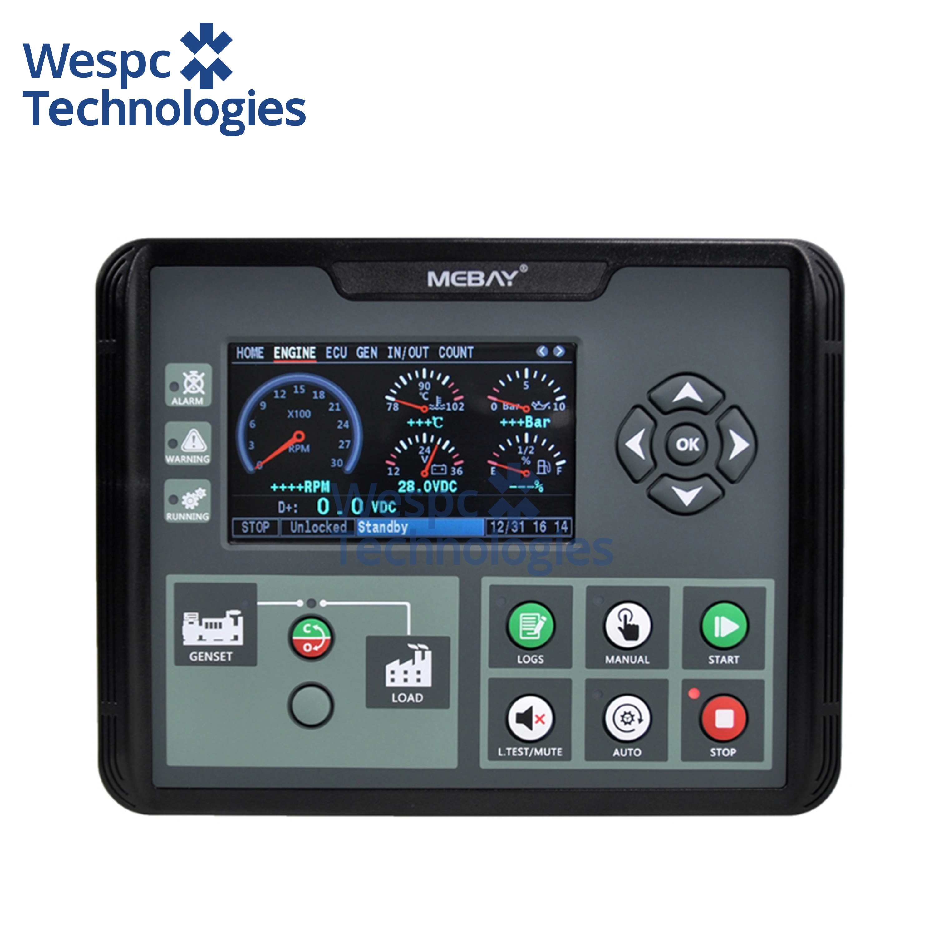 WESPEC Original Mebay DC72DR MK2 Genset Parts Generator Control Unit Controller