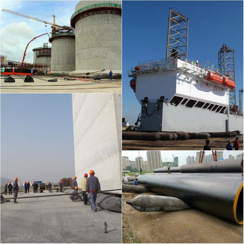 Customized Size Marine Salvage Airbags , Upgrading Boat Lift Air Bags