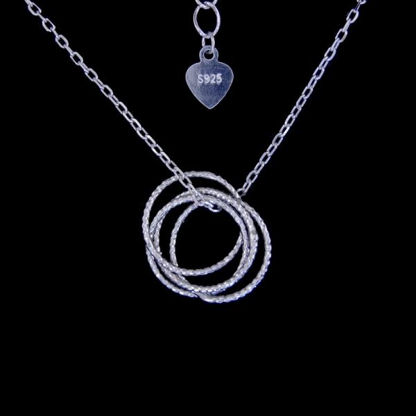 Hexagon Shape Pearl Necklace Jewelry Plating Rhodium Real 925 Silver