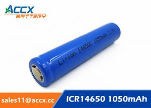 China cordless telephone battery ICR14650 3.7V 1050mAh li-ion batteries 14650, 14500, 18500, 18650, 26650 for led light on sale