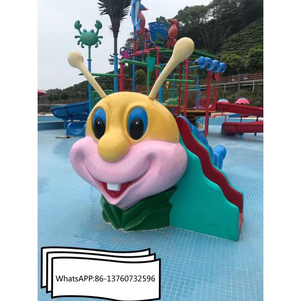 Fiberglass Caterpillar Aqua Water Slides
