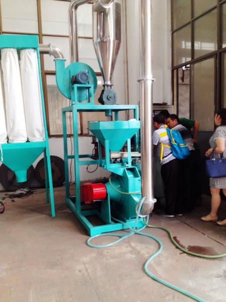 100 Mesh Plastic Milling Machine , Double Cold Syatem PVC Grinder Machine