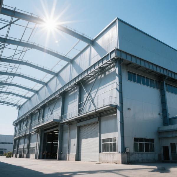 Corrugated Steel Panel Prefab Metal Warehouse Anti Corrosion Coating Free Design