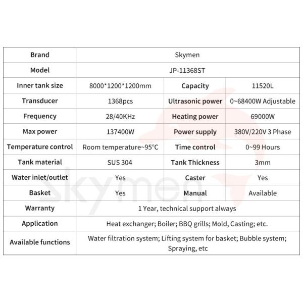 1700 Gallon 28KHz Ultrasonic Washing Machine For Coal Fired Boiler