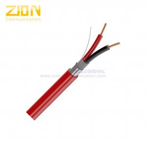 China FPLP-CL2P Fire Alarm Cable 14AWG 2 Cores Solid Shielded  for Burglar Alarm System on sale