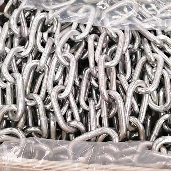 Durable SS304 SS316 SS316L Polished Stainless Steel DIN766 Short Link Chain for Conveyor