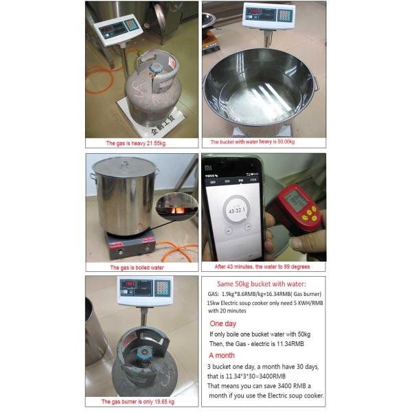 2015 popular hot stainless steel soup cooker with 380v