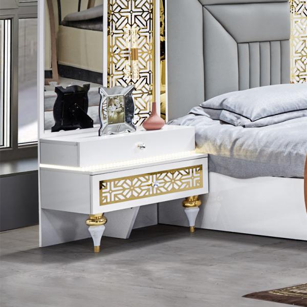 Wholesale French Home Wood Frame Master Room Double Bed Room Set Modern Wooden King Size Luxury Bedroom Furniture