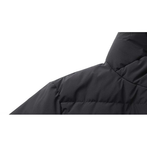 Long Puffer Cotton Padded Jackets Utility Quilting Bubble Puffer Coat Hooded