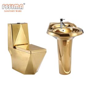 Quality Ceramic S Trap Toilet Bowl Western Golden Diamond 200mm 180mm wholesale
