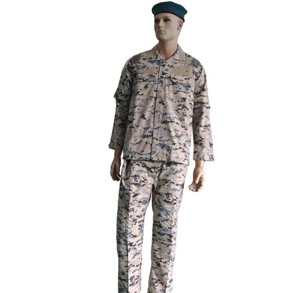 ACU Military Field Training Uniform Twill And Rip Stop Fabric Cotton Polyester Material