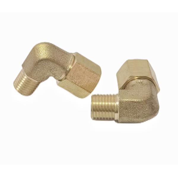 Brass Compression Tube Pipe Fitting 90 Degree Elbow Adapter OD X 1/4" NPT Male