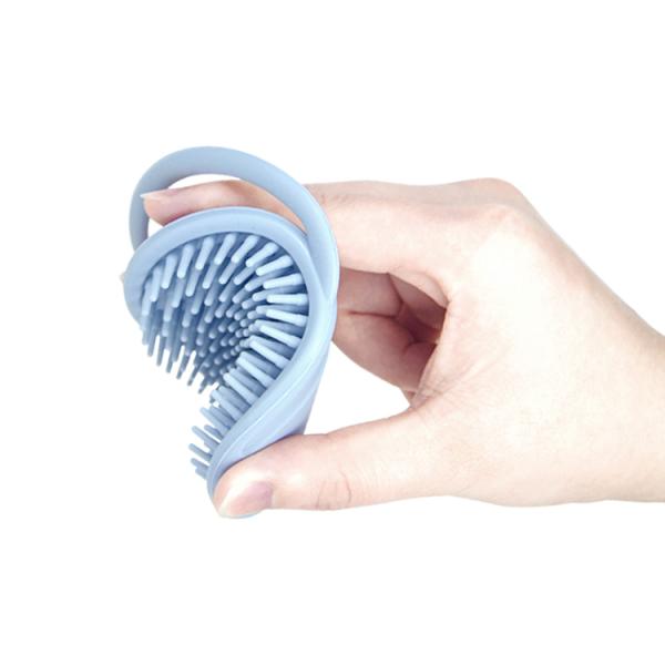 Baby Silicone Products， Food Grade Silicone Hair Shampoo Massage Brush Eco Friendly