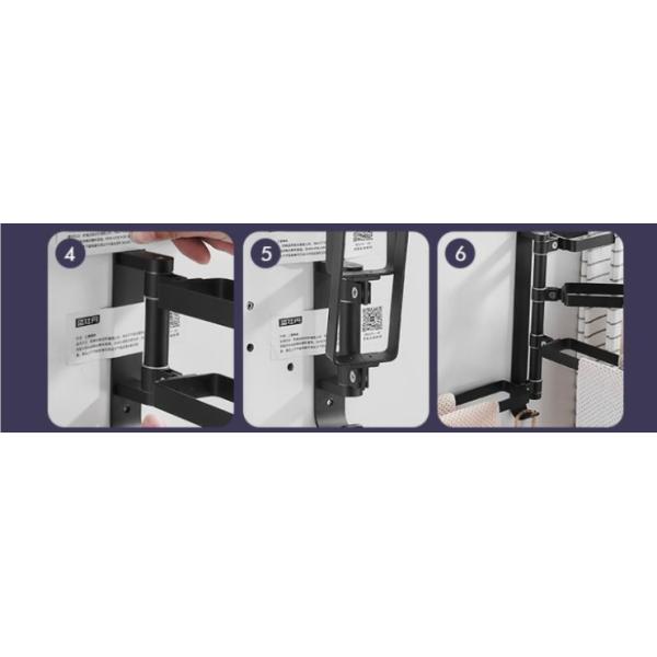 Aluminum 4 Layers Movable Hanging Towel Rack