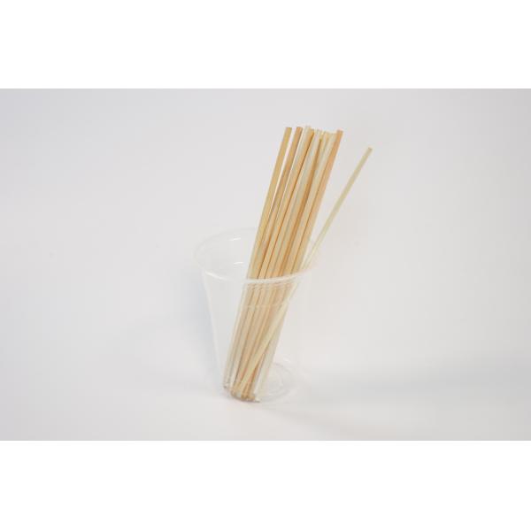 3-5mm 200mm Wheat Straw Biodegradable Hotels Cafes
