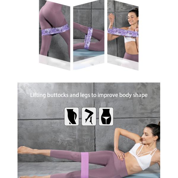 80mm Width Fabric Non Slip Resistance Bands Anti Flanging Cute Booty Bands