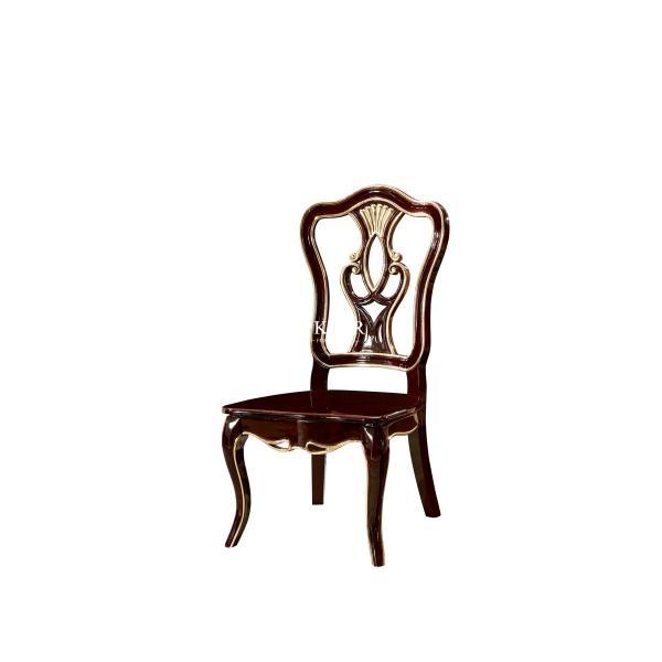 Leather White Carved Antique Dining Chair LF-111