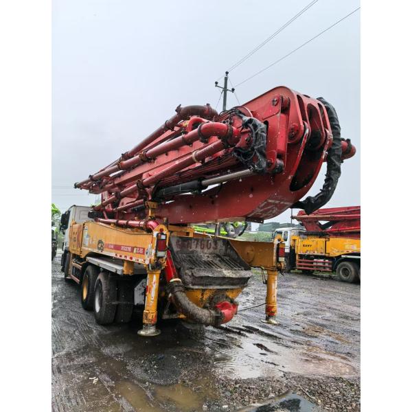 USED SANY 48m pump truck Concrete Pump 2014 Boom Pump Benz chassis