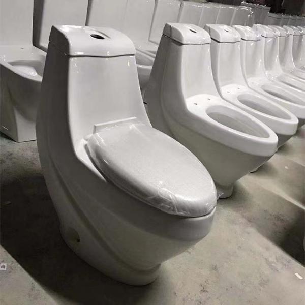 Factory Wholesale Bathroom Floor Mounted 4inches outlet 250/300mm Roughing-in Ceramic Washdown One-piece Toilet