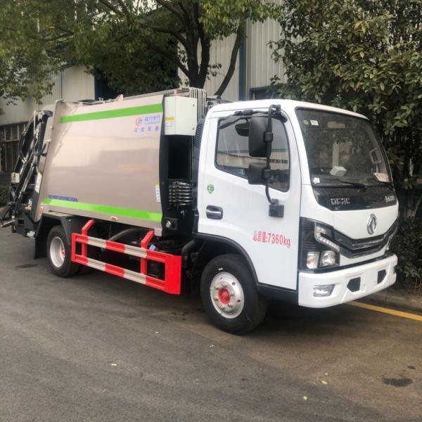 2023 New Dongfeng Min Garbage Collection Truck For Sale 7m3 Compactor Garbage Truck