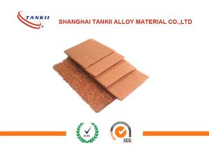 Quality Red Copper Metal Foam Sheet Lower Ash Rate For Fire Extinguisher Width 50 - 960mm wholesale