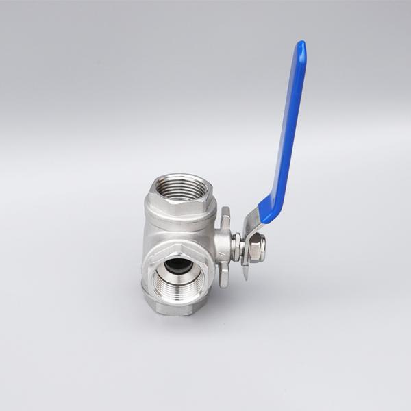 Normal Temperature Three Way Stainless Steel Female Thread Ball Valve at Competitive