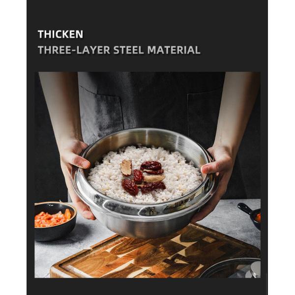 Best Selling Kitchen Pots Multiple Sizes Food Grade 18/8 Stainless Steel Soup Stock Pot Rice Cooker Cooking Pot