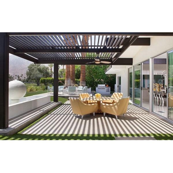 Modern Aluminium Garden Pergola Soundproof Outdoor Aluminum Gazebo Lightweight