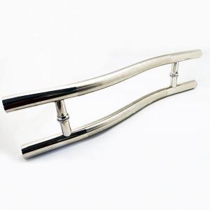Quality SS201 Handles For Shower Doors , Glass Shower Door Pulls For 6-12mm Glass wholesale