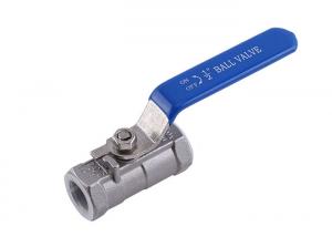 Quality 1 / 2 Inch 2 PCs Stainless Steel Ball Valve API 6D BS1873 ASME B16.34 wholesale