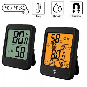 China LCD Room Temperature Humidity Meter 10% - 99%RH -4F-158F on sale