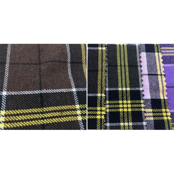 54 Inch Yarn Dyed Cotton Check Shirt Fabric Shirt Linen Fabric Sustainable