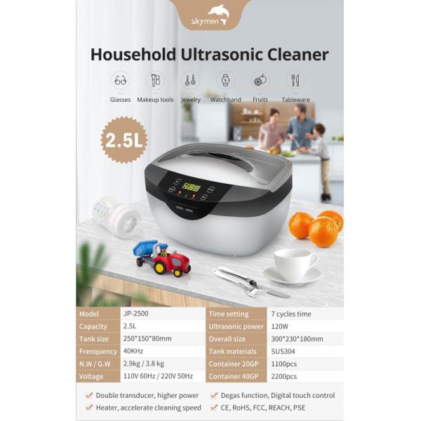 2.5L 40KHz Ultrasonic Teeth Cleaning Machine