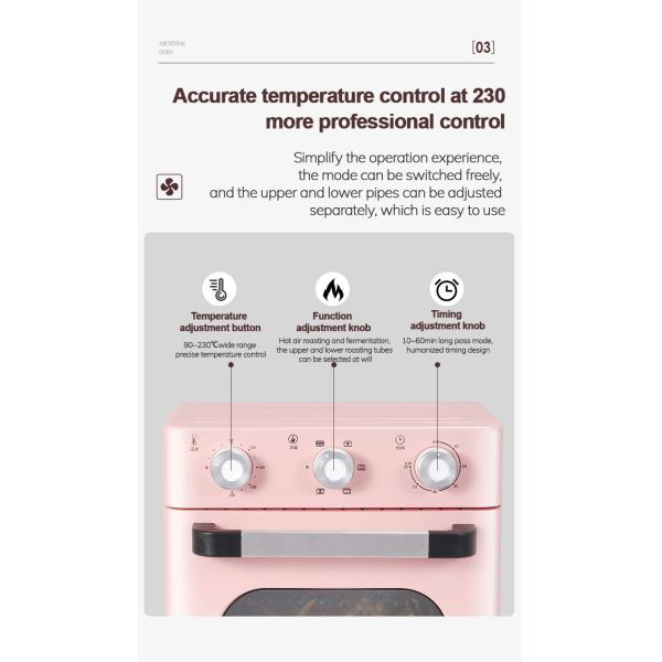 220V 12.7qt Multi Function Toaster Oven Air Fryer 1200W