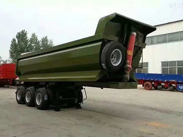 Cheap Construction Machinery Semi Tipper Trailer Hydraulic Tipping Trailers for sale