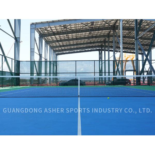 Adhesive Acrylic Eco Outdoor Court Flooring Surface Badminton Court Use