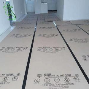 Quality Contractor Grade Durable Building Floor Protection Paper , Rolled Cardboard Floor Covering wholesale