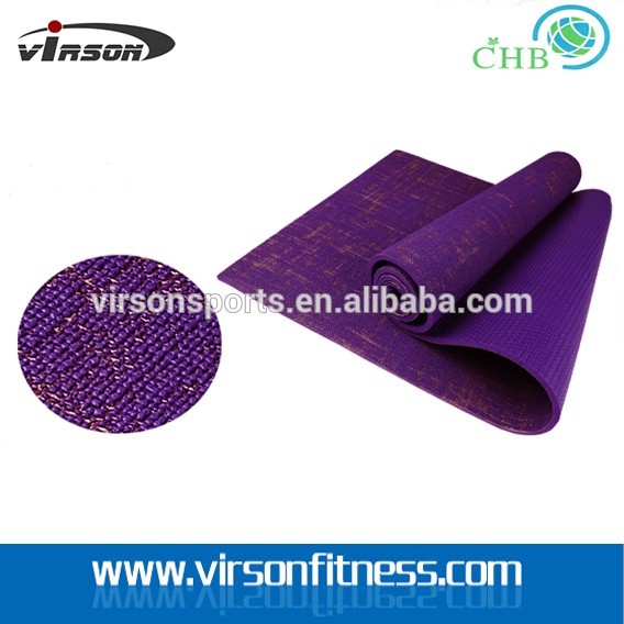Ningbo virson hot sale natural yoga mat/jute yoga mat