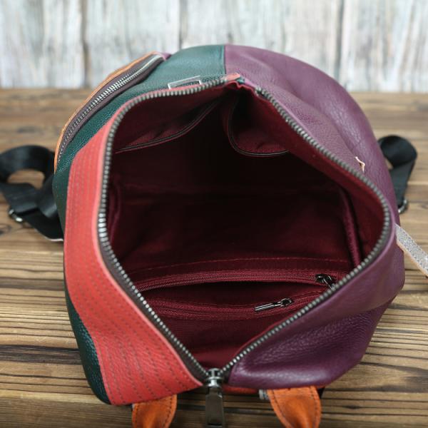 Anti Theft Genuine Leather Backpack