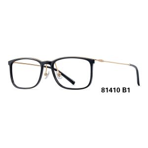 Square Optical Plastic Eyeglass Frames Metal Temple For Men