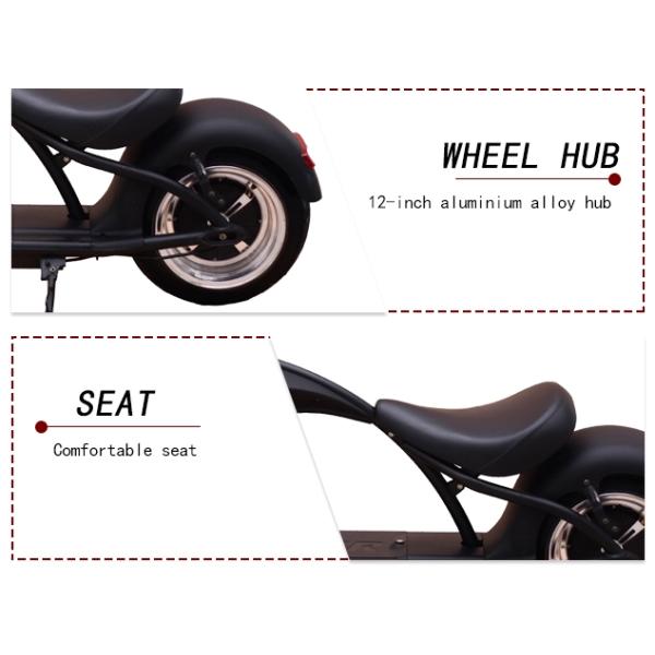 Moto City Coco Electric Scooter 2000w 70 Km/H 80 Km/H With Shock Absorber