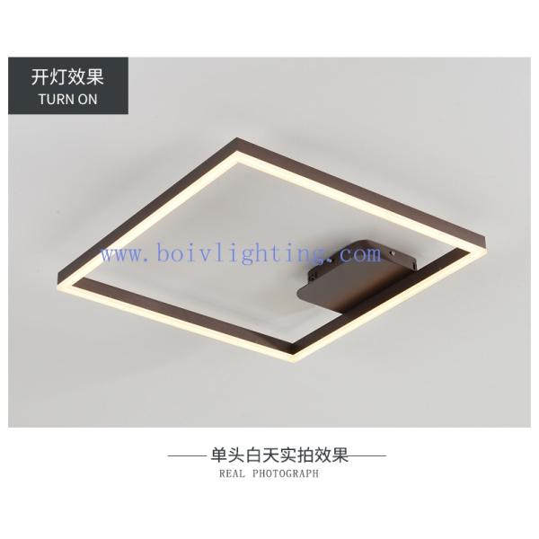 Decorative Modern Rectangle Acrylic LED Suspended Ceiling Lighting 580*450*110MM