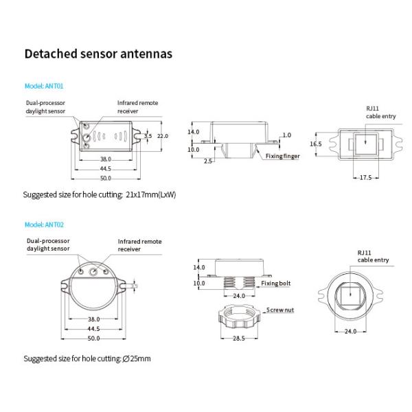 Trailing Edge Dimmable Motion Sensor Switch Push DIm 90-120VAC 6m HNT205