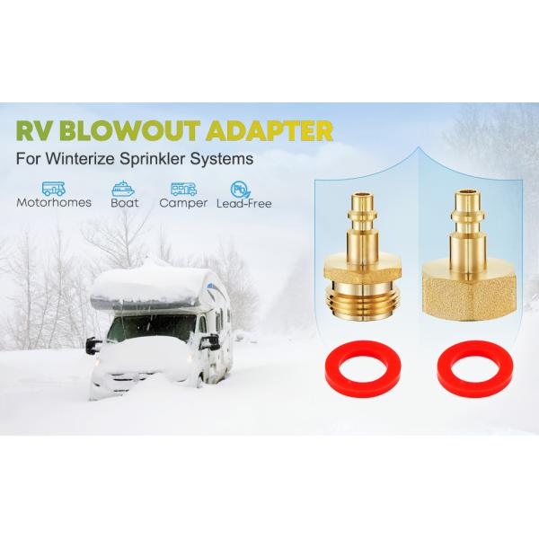 1/2" Barb X 3/4" Male Garden Hose Quick Connect , OEM Brass Hose Fittings