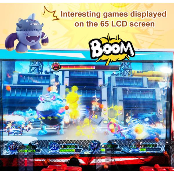 4-Player Coin-Operated Video Game Machine Children's Arcade Shooting Bal