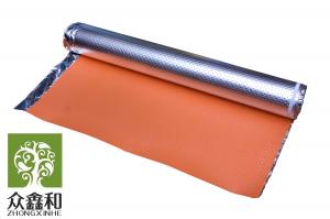 Quality Anti Bacterial IXPE Foam Underlay Heating System Orange Foam Underlay 33kg/M3 wholesale